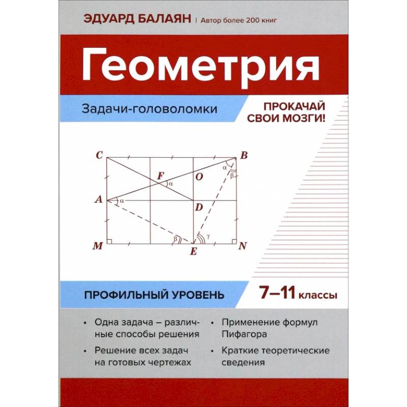 Геометрия. Прокачай свои мозги! 7-11 классы. Задачи-головоломки. Профильный уровень