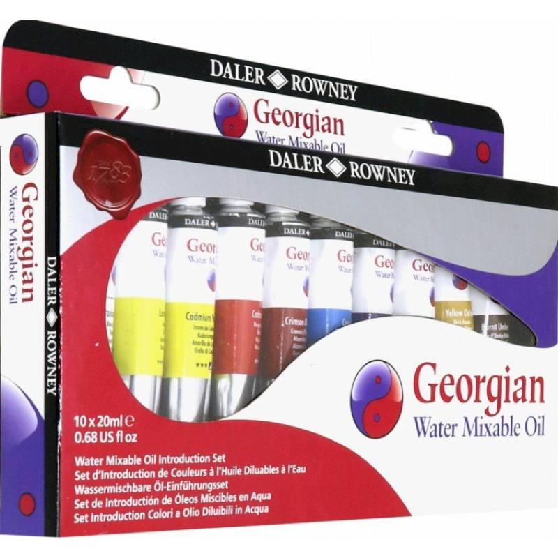 Масло водо-размываемое 10 цветов, 20 мл