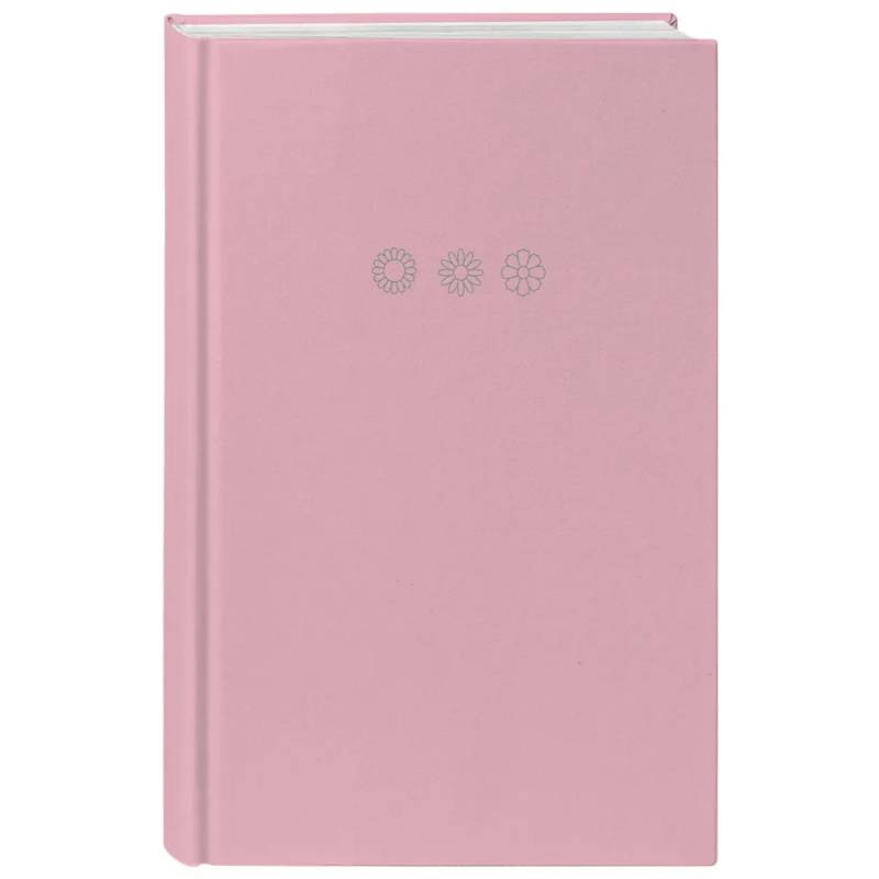 Мои цветочные мгновения. Блокнот с розовыми страницами (А5, обложка на ткани с тиснением фольгой)