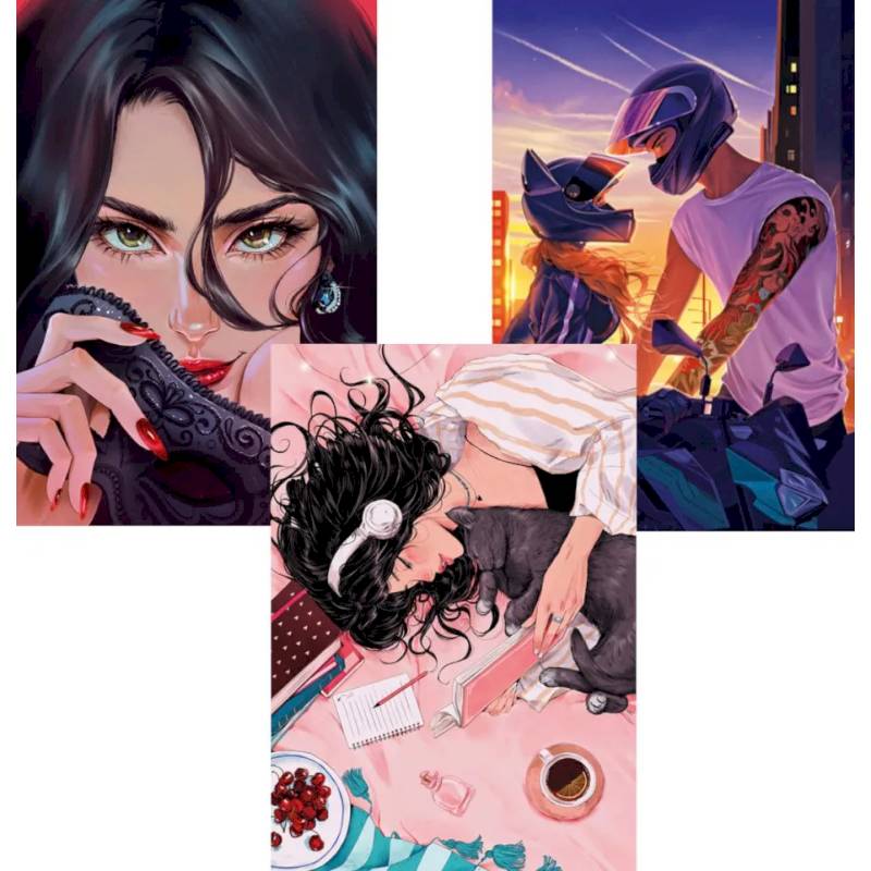 Блокнот для записей с цитатами из неизданных рассказов Анны Джейн (комплект из 3-х книг)