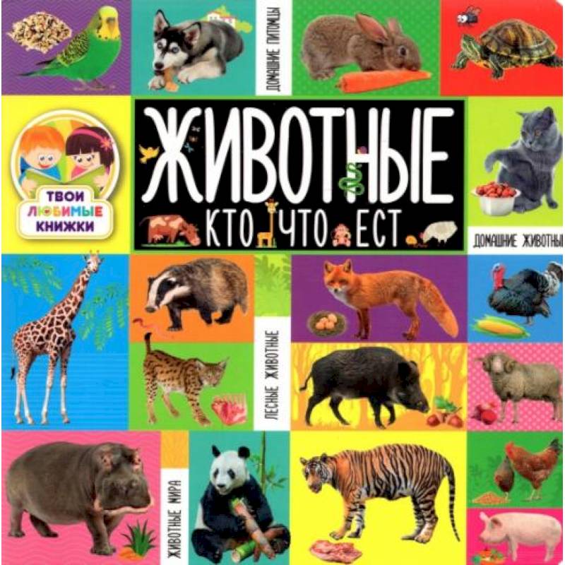 Твои любимые книжки. Животные. Кто что ест