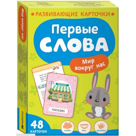 Знакомство с миром, развитие малыша, книга Первые слова. Мир вокруг нас купить по скидке