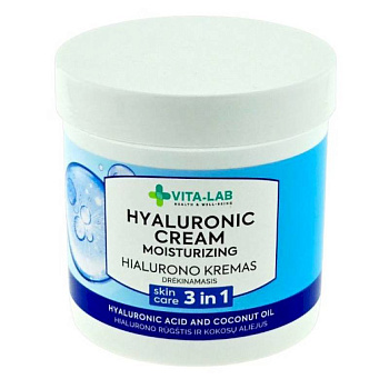 VITA-LAB Гиалуроновый крем увлажняющий 3 в 1, 250 мл