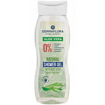 Dermaflora Гель для душа с алоэ вера для всех типов кожи, 250 мл