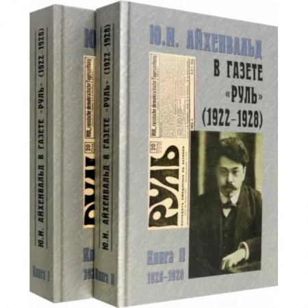 Литературная критика, книга Ю.И. Айхенвальд в газете 'Руль' 1922-1928. В 2 томах купить по скидке