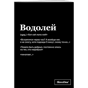 Тетрадь в клетку SlovoDna. Водолей (А5, 48 л., мягкая обложка)