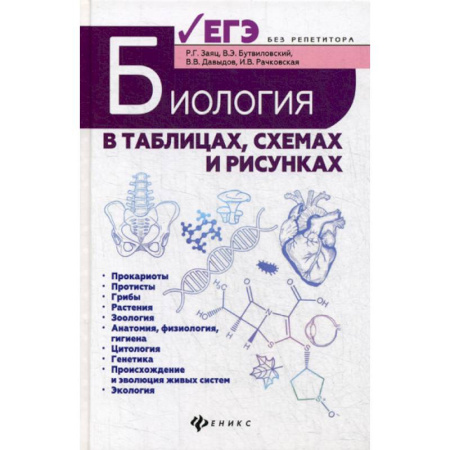 Биология, книга Биология в таблицах, схемах и рисунках купить по скидке