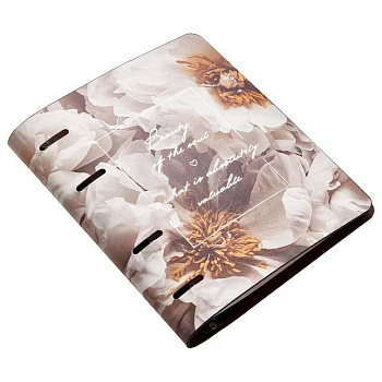 Тетрадь 120 листов, кольцевой механизм, Beauty, цветы, N 4580