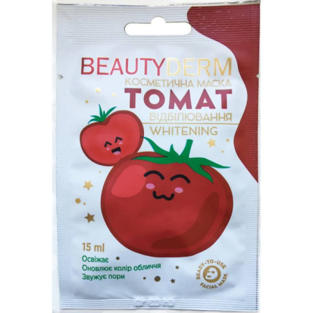 Beauty Derm  Косметическая маска 'Томат отбеливание', 15 мл