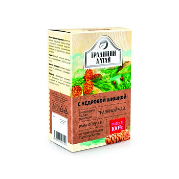 Чай травяной - Алтайские традиции, с кедровой шишкой, 50 г
