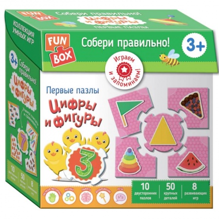 Другое, книга Собери правильно! Цифры и фигуры (Fun Box) купить по скидке