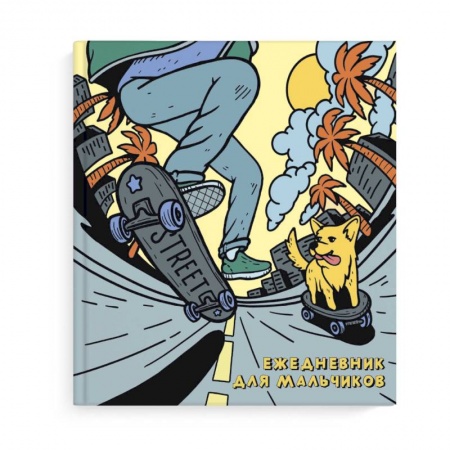Другое, книга Ежедневник для мальчиков 'Скейтбордисты' купить по скидке